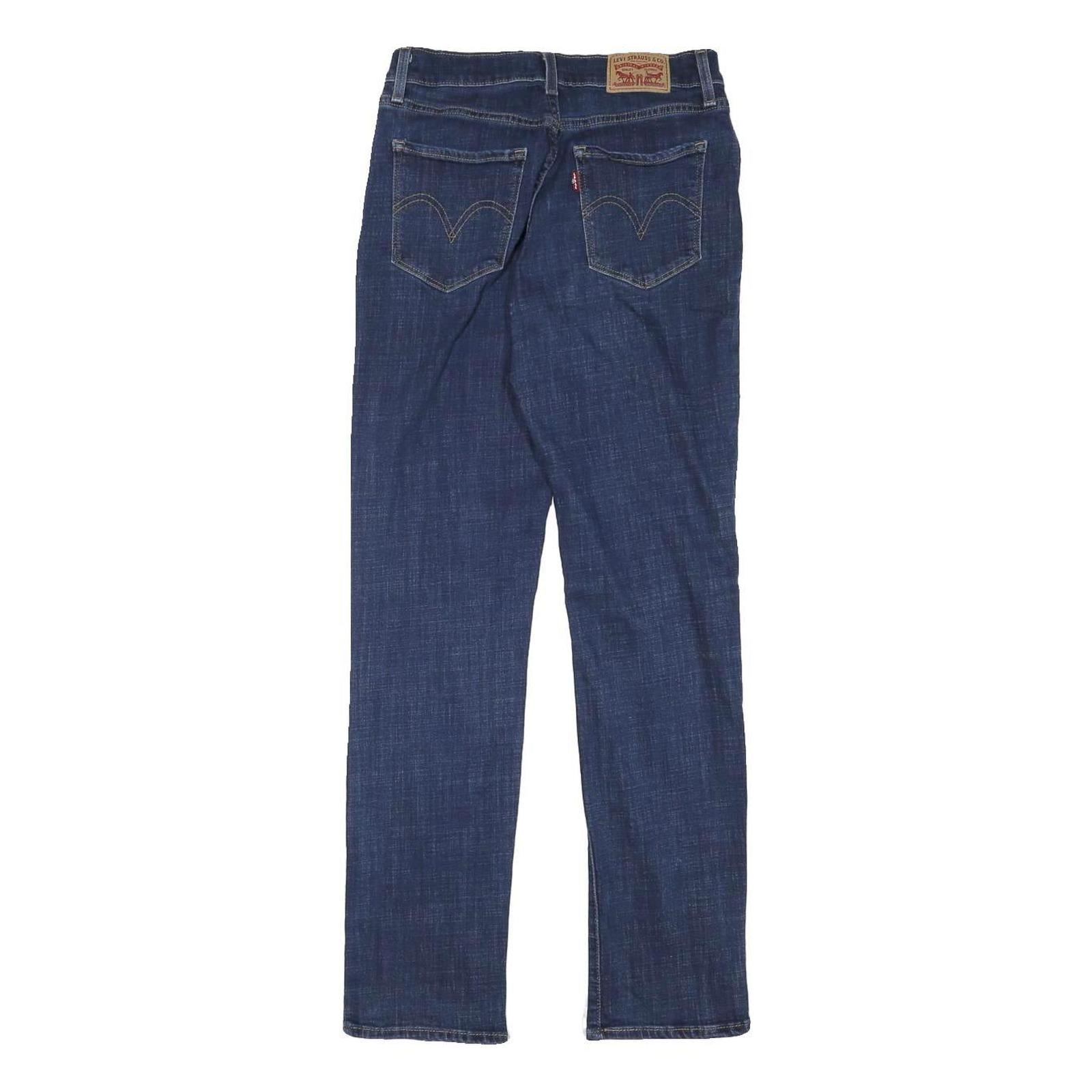 LEVI'S Womens Regular Blue Denim Classic Fit Zip Jeans W26 L28 Stylish Comfort