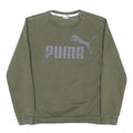 PUMA Boys Green Crew Neck 13-14Y Sweatshirt Logo Print Polycotton
