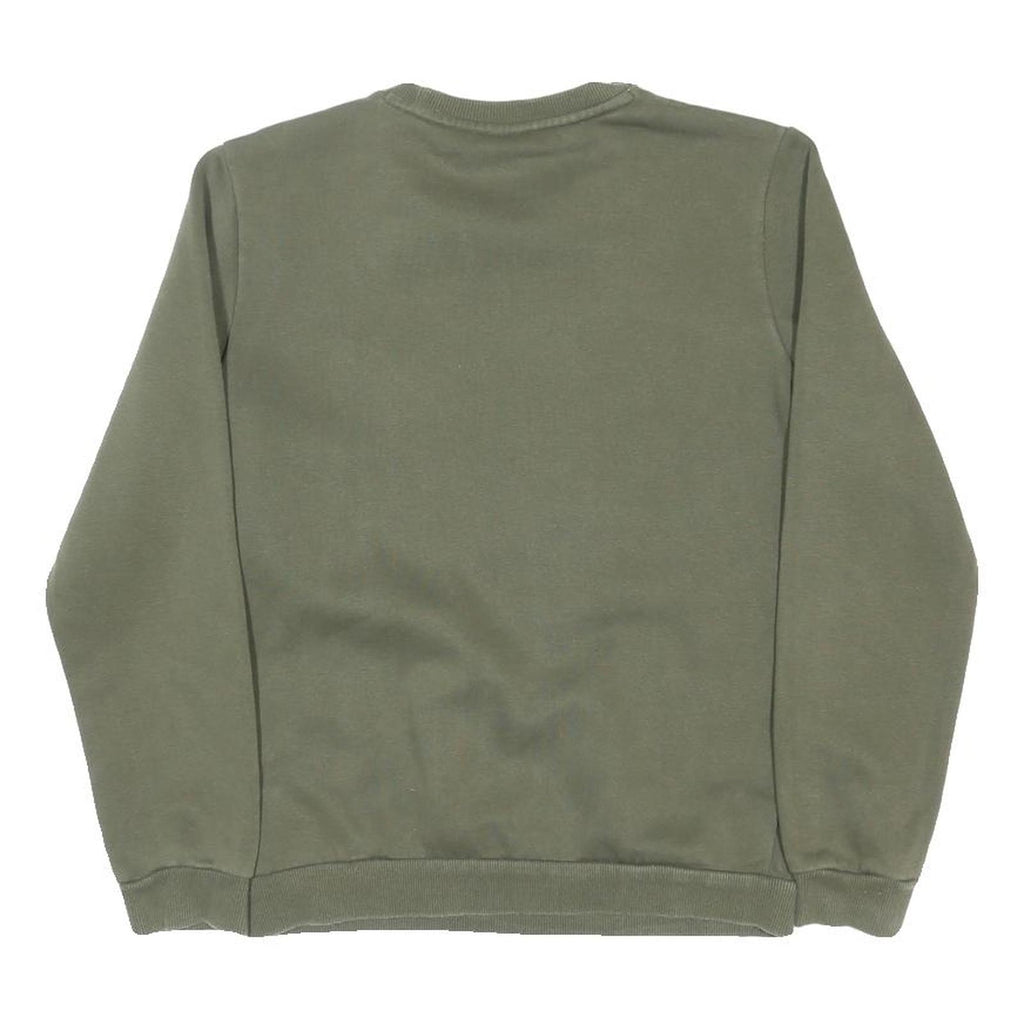 PUMA Boys Green Crew Neck 13-14Y Sweatshirt Logo Print Polycotton