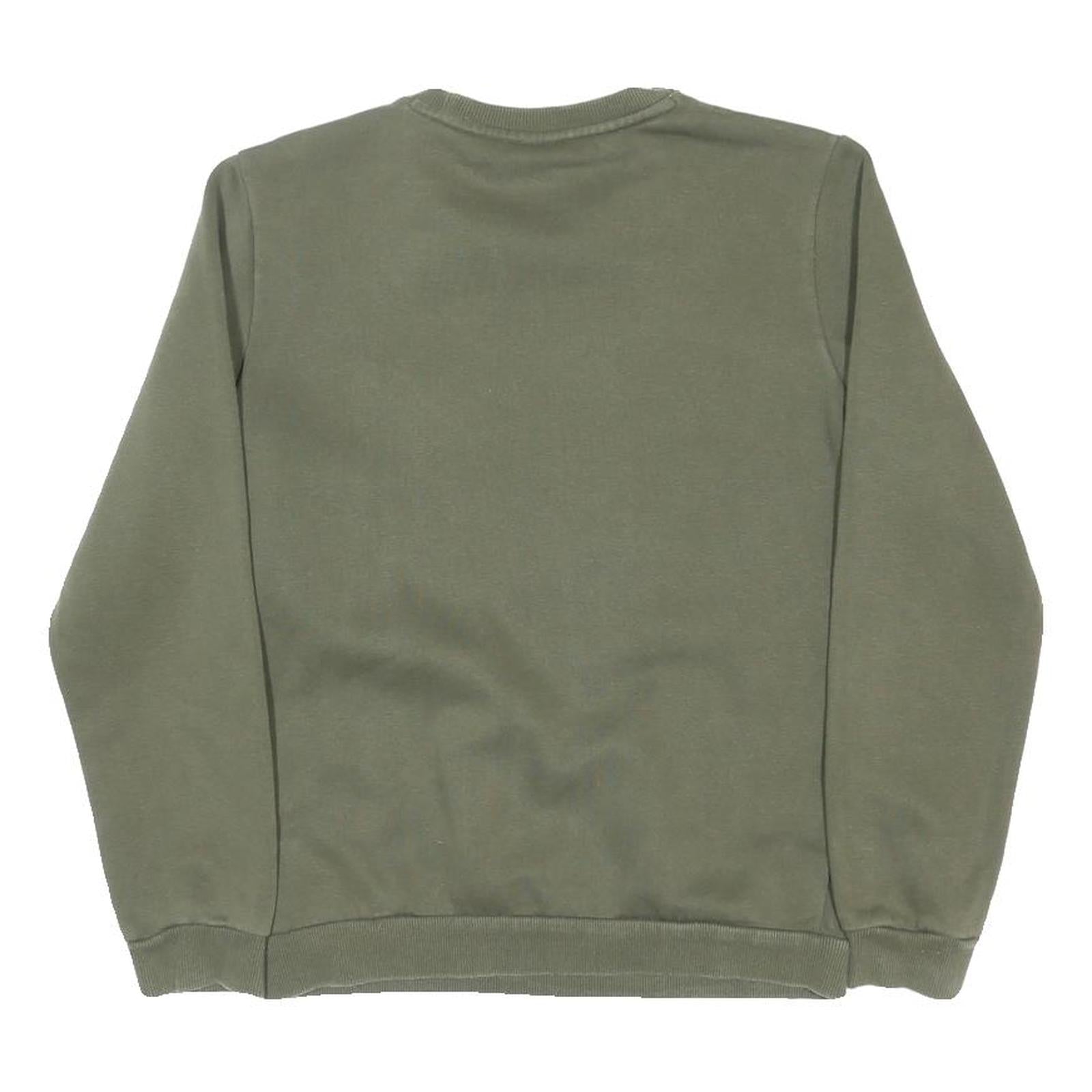 PUMA Boys Green Crew Neck 13-14Y Sweatshirt Logo Print Polycotton