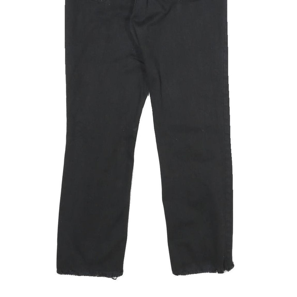 LEVI'S 724 High Rise Straight Womens Black Regular Denim Rinse W28 L26