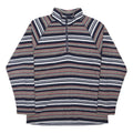 COTTON TRADERS Womens Navy & Grey Striped Pullover Patterned Crew Neck Basic