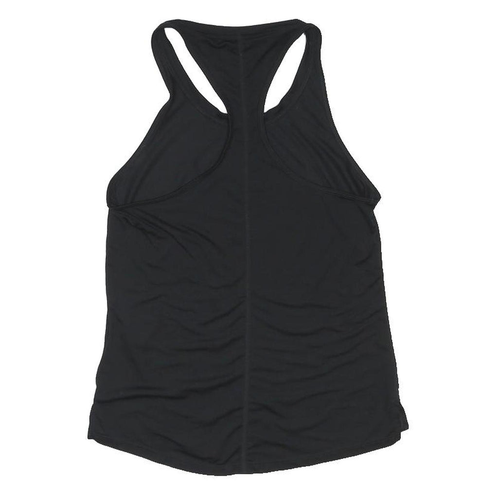 NIKE Womens Black Racerback Vest XS Sports Logo Activewear Sleeveless