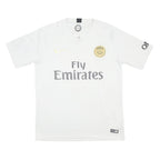 NIKE Mens White 2018-19 Paris Saint-Germain Away Shirt M Short Sleeve V-Neck