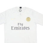 NIKE Mens White 2018-19 Paris Saint-Germain Away Shirt M Short Sleeve V-Neck