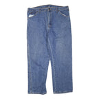 DICKIES Mens Blue Regular Fit Straight Leg Denim W38 L29 Cotton Blend Zip Jeans