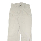CARHARTT Mens Regular Fit Beige Cotton Blend Trousers W30 L31 Workwear Casual