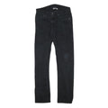 LEVI'S 511 Mens Slim Black Denim Jeans Cotton Blend W30 L32 Stylish Zip Fly