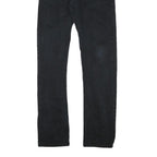 LEVI'S 511 Mens Slim Black Denim Jeans Cotton Blend W30 L32 Stylish Zip Fly