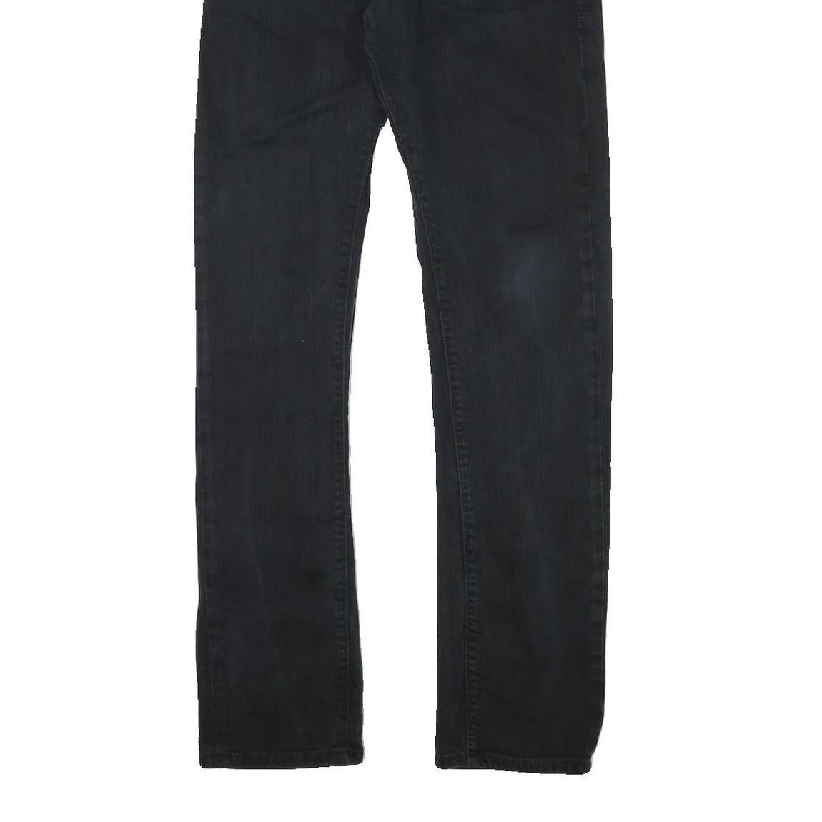 LEVI'S 511 Mens Slim Black Denim Jeans Cotton Blend W30 L32 Stylish Zip Fly