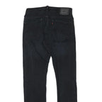LEVI'S 511 Mens Slim Black Denim Jeans Cotton Blend W30 L32 Stylish Zip Fly