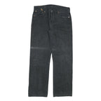 LEVI'S 501 Mens Jeans Black Regular Straight Denim W32 L31 Classic Button Fly