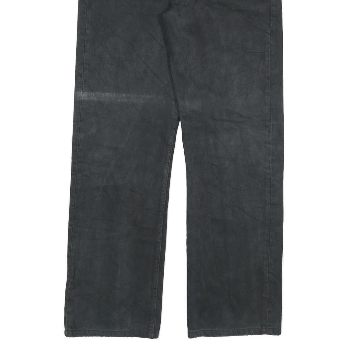 LEVI'S 501 Mens Jeans Black Regular Straight Denim W32 L31 Classic Button Fly