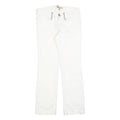 GUESS Womens Slim White Denim Jeans Cotton Blend Zip W27 L27 Stylish Fit