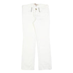 GUESS Womens Slim White Denim Jeans Cotton Blend Zip W27 L27 Stylish Fit