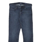 CHAPS Mens Regular Blue Denim Jeans W32 L28 Zip Pocket Classic Style