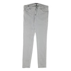 TRUSSARDI Womens Jeans Light Blue Regular Skinny Denim W34 L33 Zip Stylish