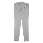 TRUSSARDI Womens Jeans Light Blue Regular Skinny Denim W34 L33 Zip Stylish