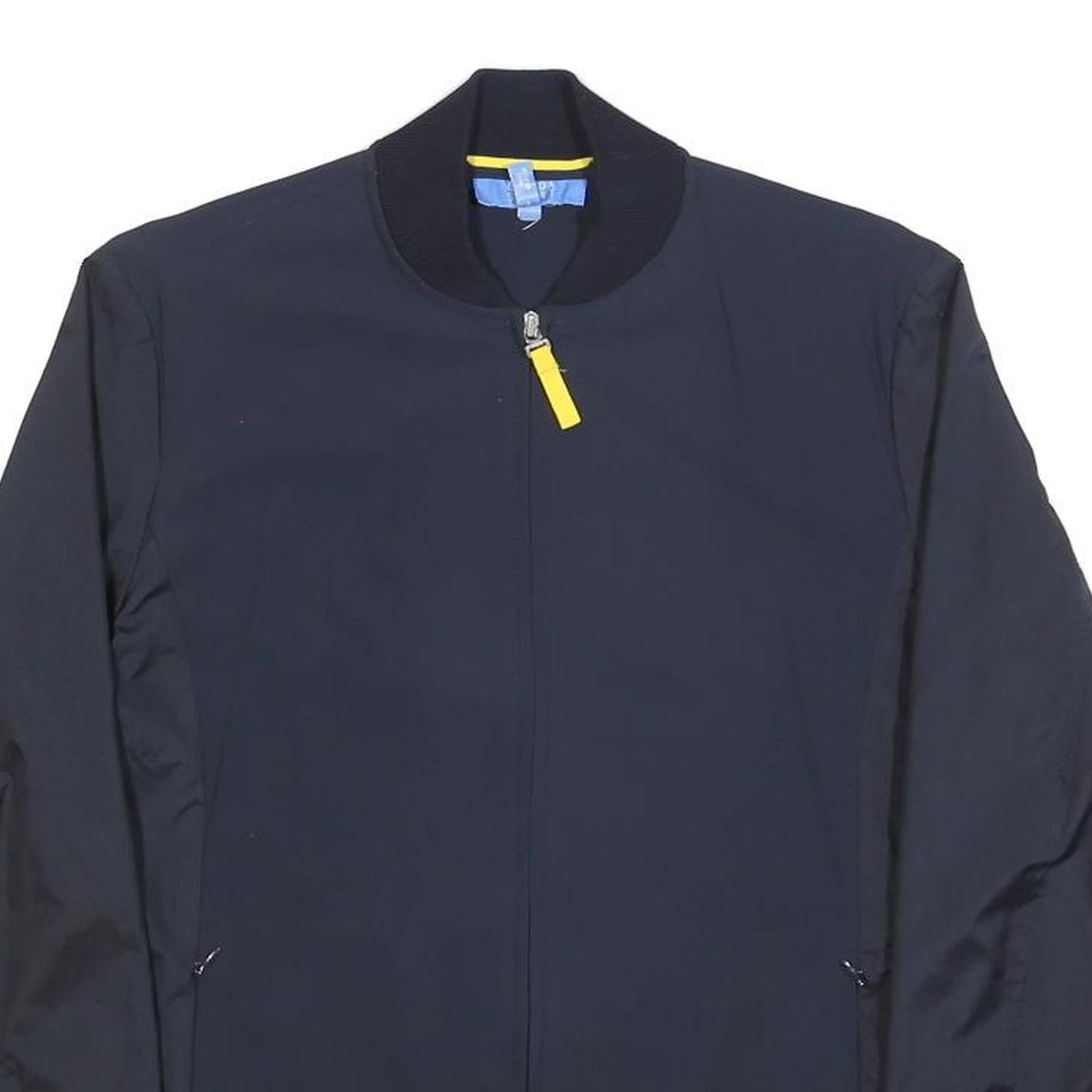 ESCADA SPORT Womens Navy Blue Casual Jacket S Polyester Plain Zip Fastening
