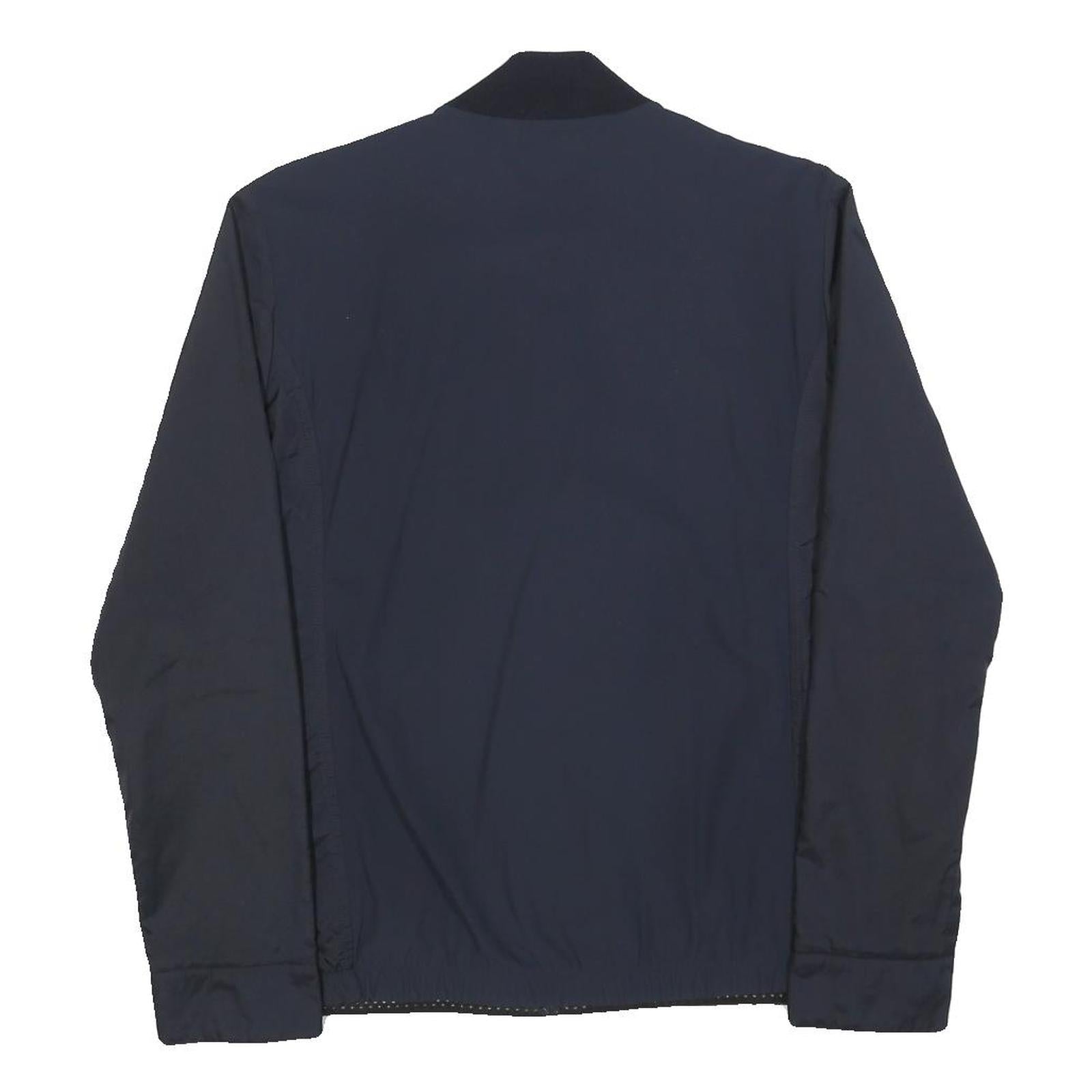ESCADA SPORT Womens Navy Blue Casual Jacket S Polyester Plain Zip Fastening