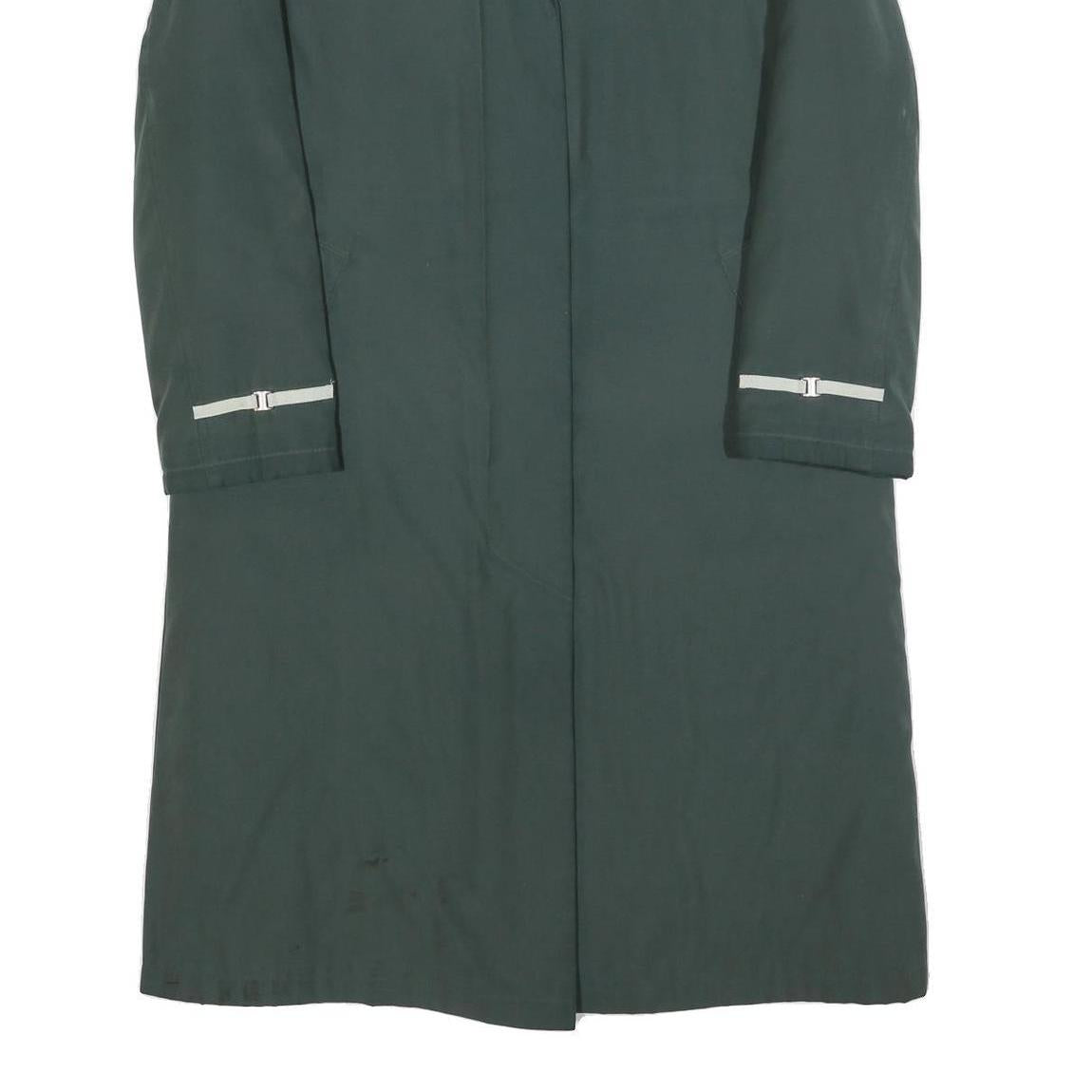 CASUALS Womens Green Button Jacket UK 10 Polyester Blend Classic Collar