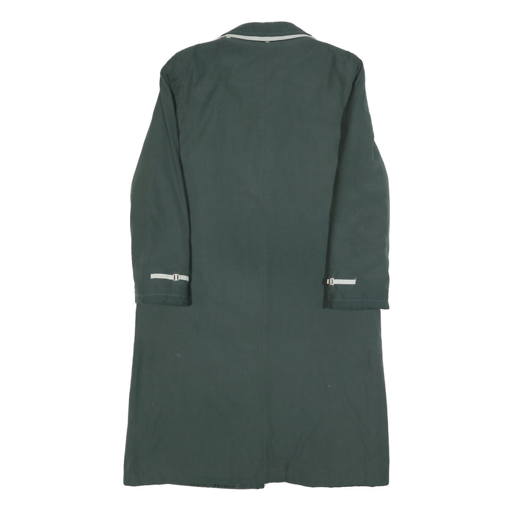 CASUALS Womens Green Button Jacket UK 10 Polyester Blend Classic Collar