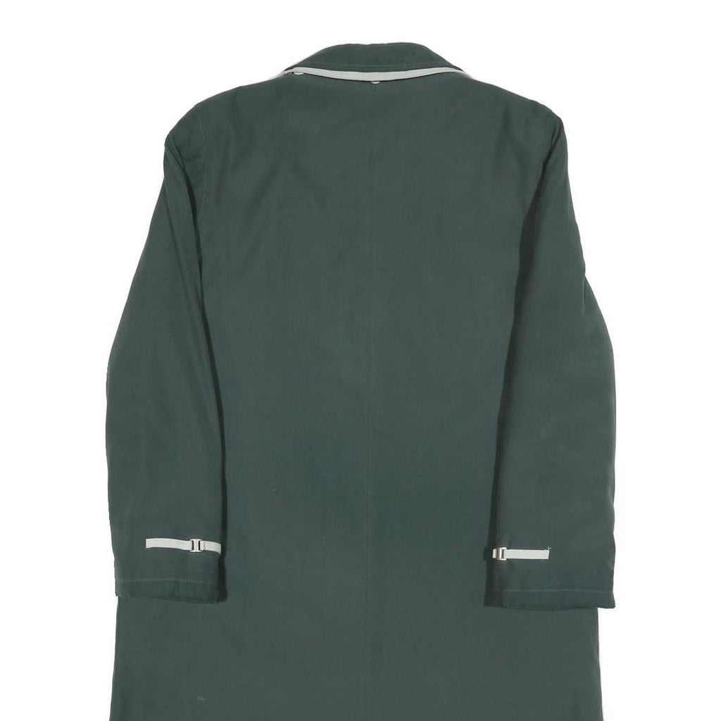 CASUALS Womens Green Button Jacket UK 10 Polyester Blend Classic Collar