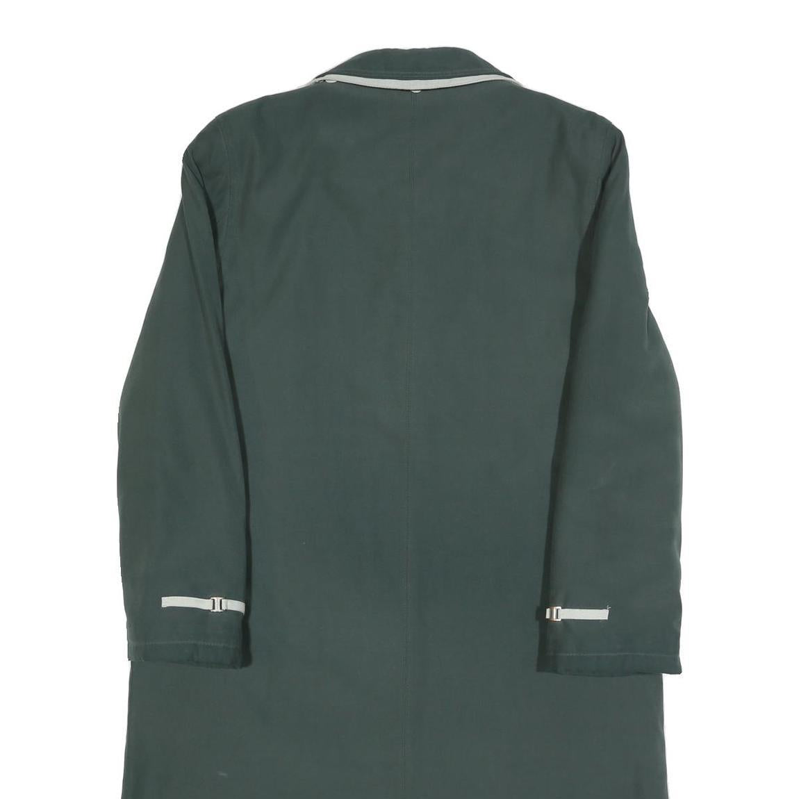 CASUALS Womens Green Button Jacket UK 10 Polyester Blend Classic Collar