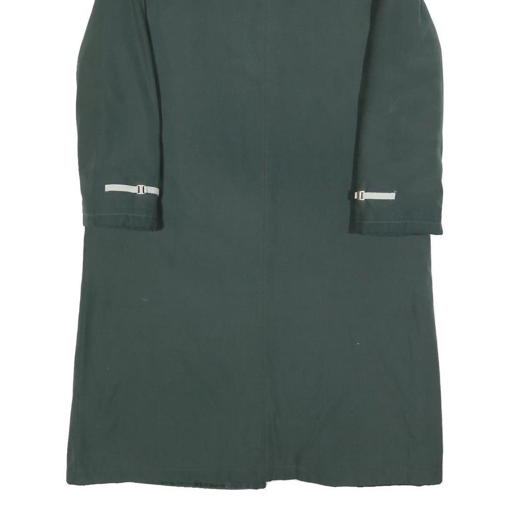 CASUALS Womens Green Button Jacket UK 10 Polyester Blend Classic Collar