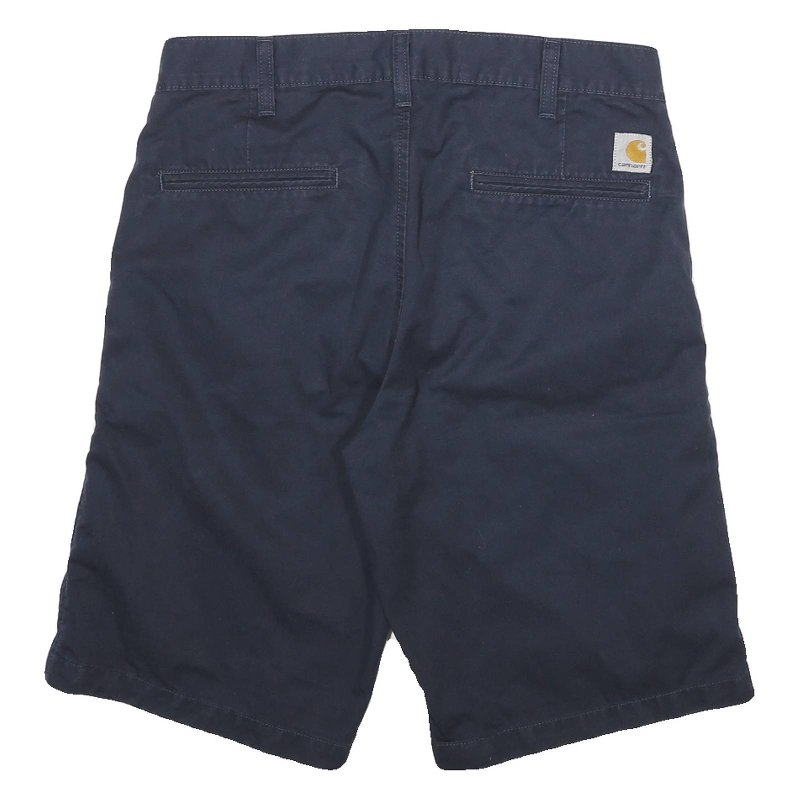CARHARTT Mens Shorts Navy L W30 Classic Cotton Casual Plain Size