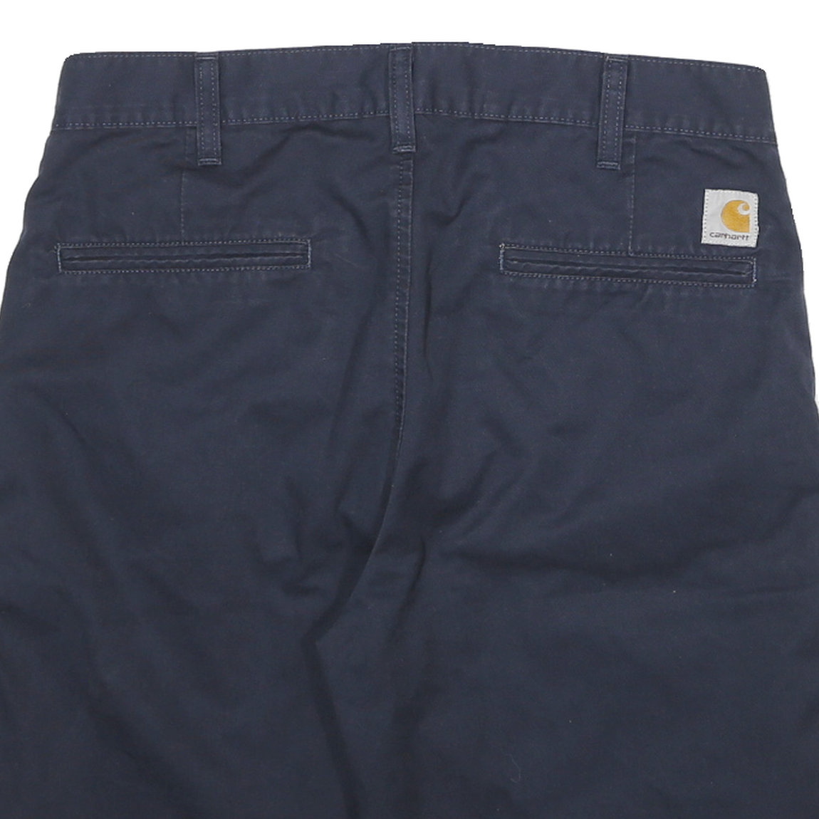 CARHARTT Mens Shorts Navy L W30 Classic Cotton Casual Plain Size