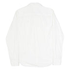 HILFIGER DENIM Slim Fit Mens Plain Shirt White Long Sleeve S