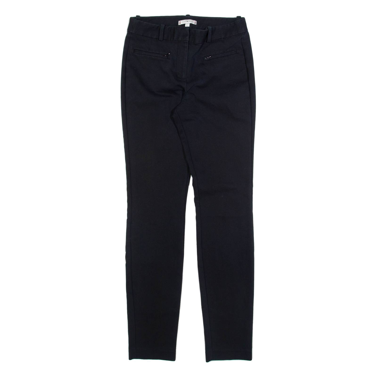 TOMMY HILFIGER Womens Trousers Black Slim Skinny W26 L30