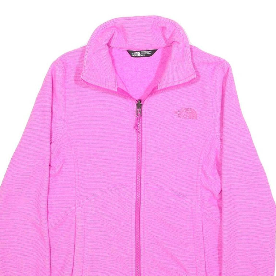 THE NORTH FACE Womens Pink Jacket XS Polyester Zip Outdoor Classic Fitted Warm