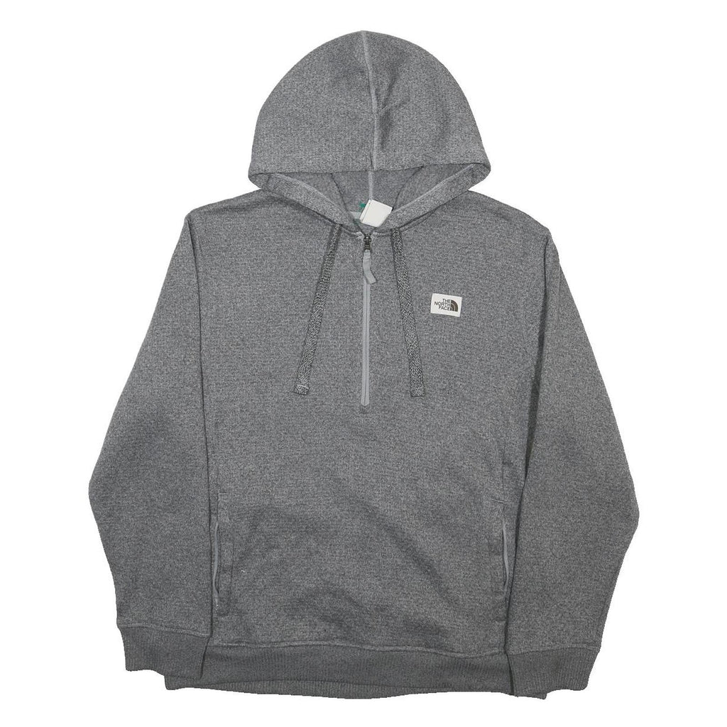 THE NORTH FACE Mens Grey Hoodie XL 1/4 Zip Lightweight Pullover