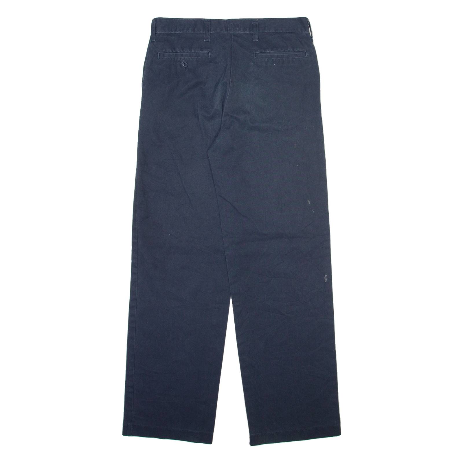 DICKIES Womens Trousers Blue Relaxed Straight W30 L30