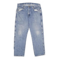 WRANGLER Mens Regular Fit Blue Denim Jeans W36 L29 Classic Cotton Zip Closure