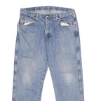 WRANGLER Mens Regular Fit Blue Denim Jeans W36 L29 Classic Cotton Zip Closure