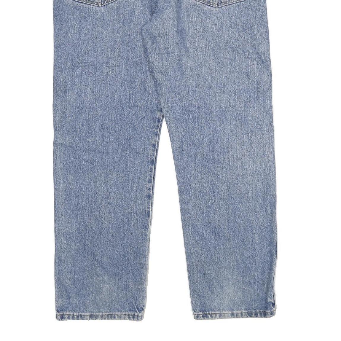 WRANGLER Mens Regular Fit Blue Denim Jeans W36 L29 Classic Cotton Zip Closure