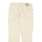 JECKERSON Womens Slim Beige Cotton Blend Trousers W28 L24 Zip Closure