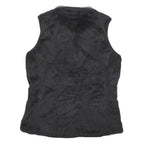 THE NORTH FACE Womens Black Fleece Vest L Polyester Zip Outdoor Casual