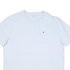 TOMMY HILFIGER Mens White Plain Pocket T-Shirt XL Short Sleeve Crew Neck Classic