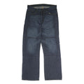 TORQUE Mens Dark Blue Regular Fit Straight Cotton Denim Jeans W36 L33 Classic