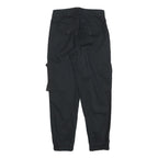 CLOCKHOUSE Womens Cotton Blend Black Slim Cargo Trousers W26 L28 Utility Zip