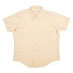 STYLE CLUB Mens Plain Shirt Beige L