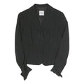 MOSCHINO Womens Black & White Polka Dot Tailored Jacket S Cotton Blend Button