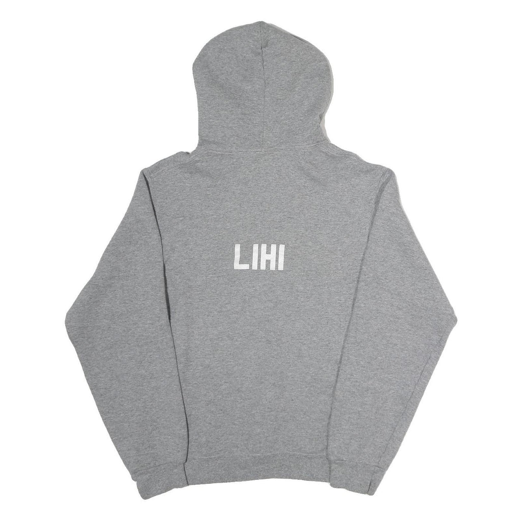 RUSSELL ATHLETIC Mens Grey Rose Hill Royals Pullover Hoodie S Sports Print