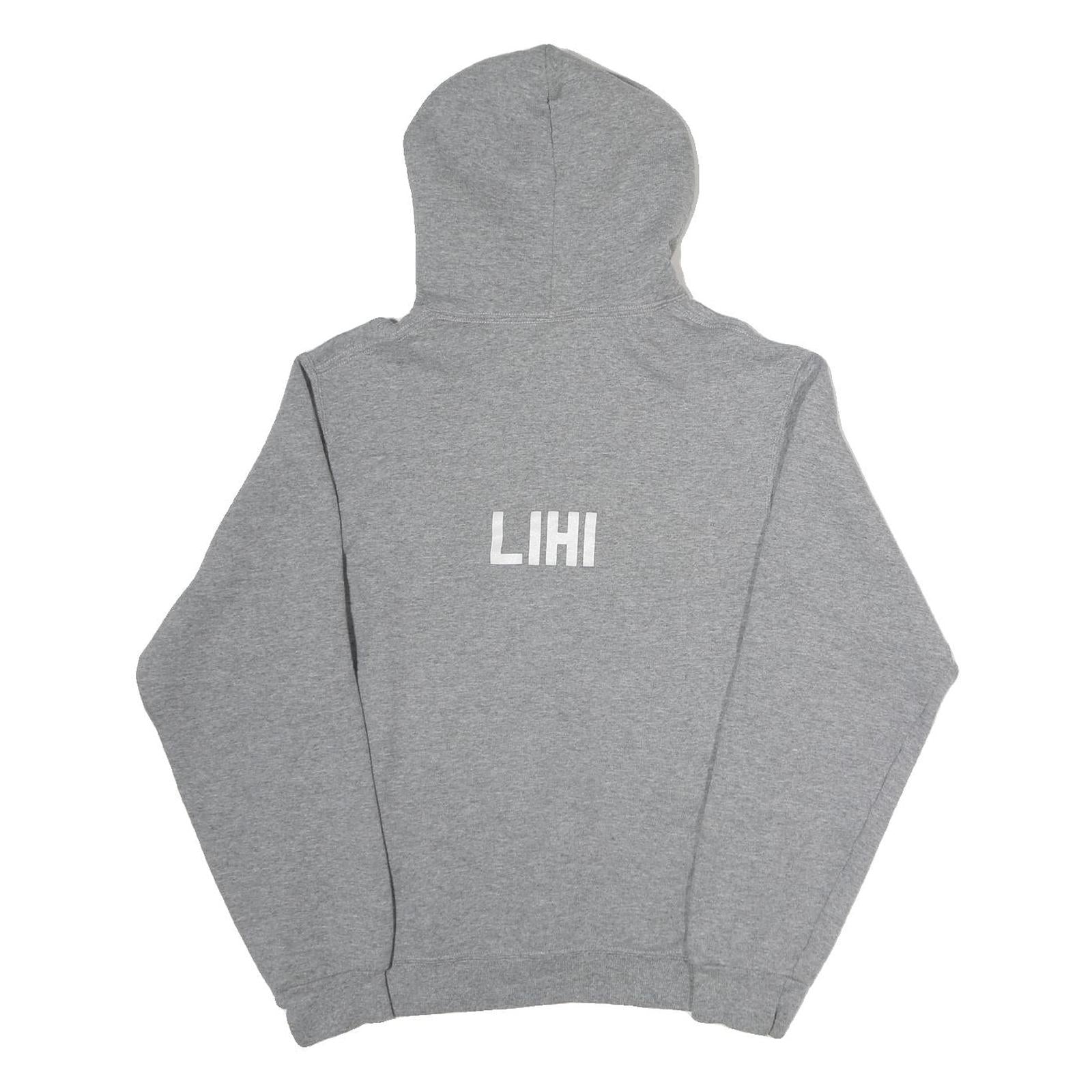 RUSSELL ATHLETIC Mens Grey Rose Hill Royals Pullover Hoodie S Sports Print