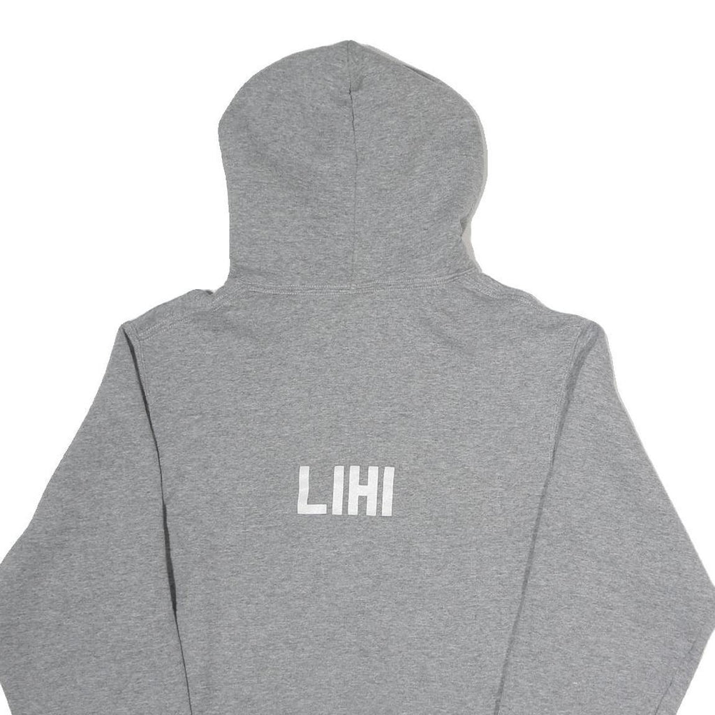 RUSSELL ATHLETIC Mens Grey Rose Hill Royals Pullover Hoodie S Sports Print