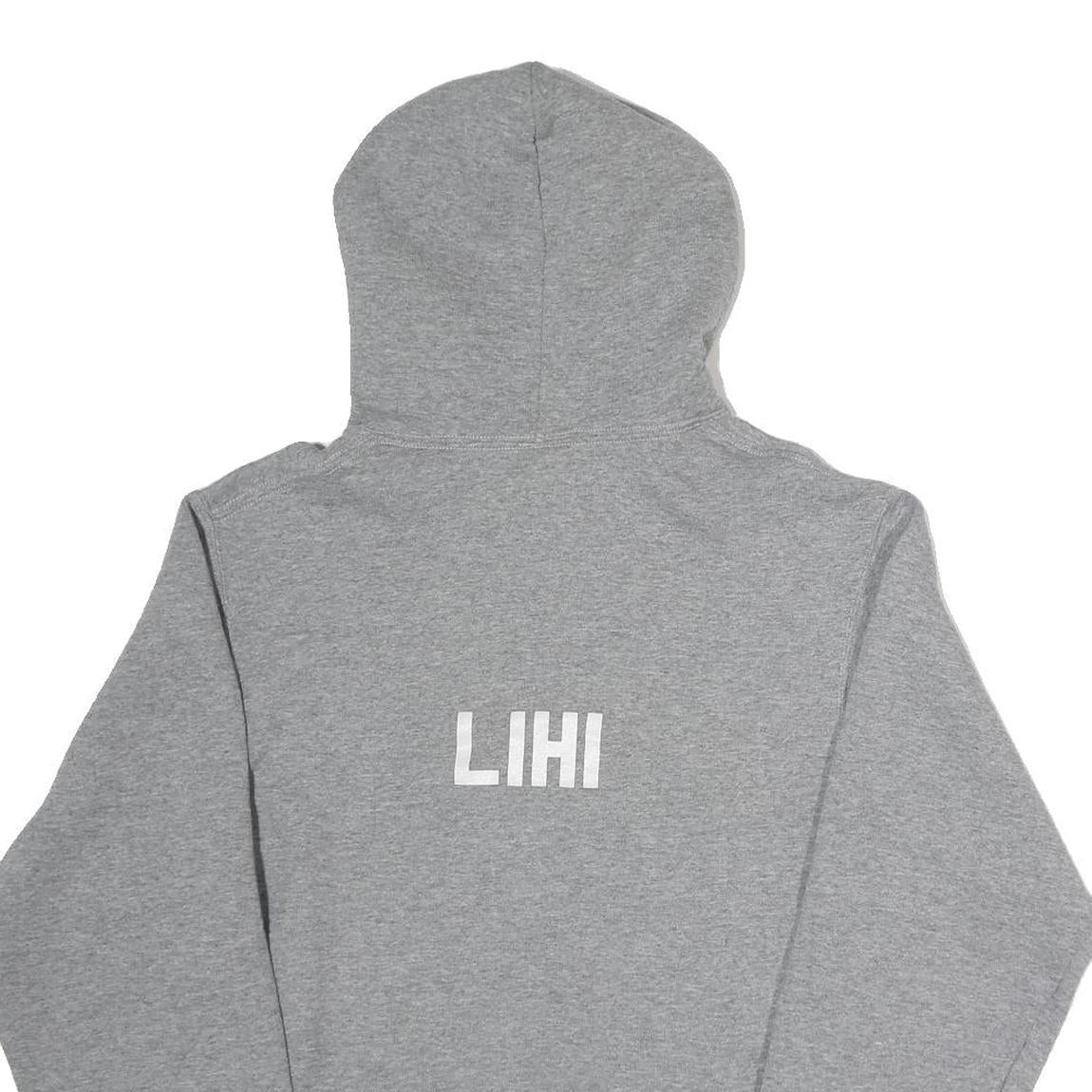 RUSSELL ATHLETIC Mens Grey Rose Hill Royals Pullover Hoodie S Sports Print